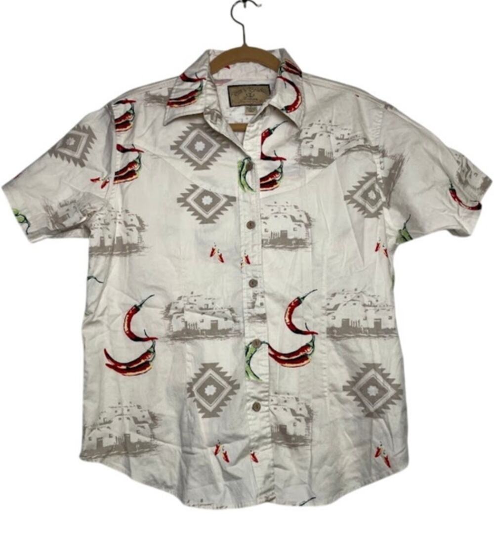 Bit and Bridle Ladies Western Button Down Top Ranchcore Country Cowgirl Shirt XL